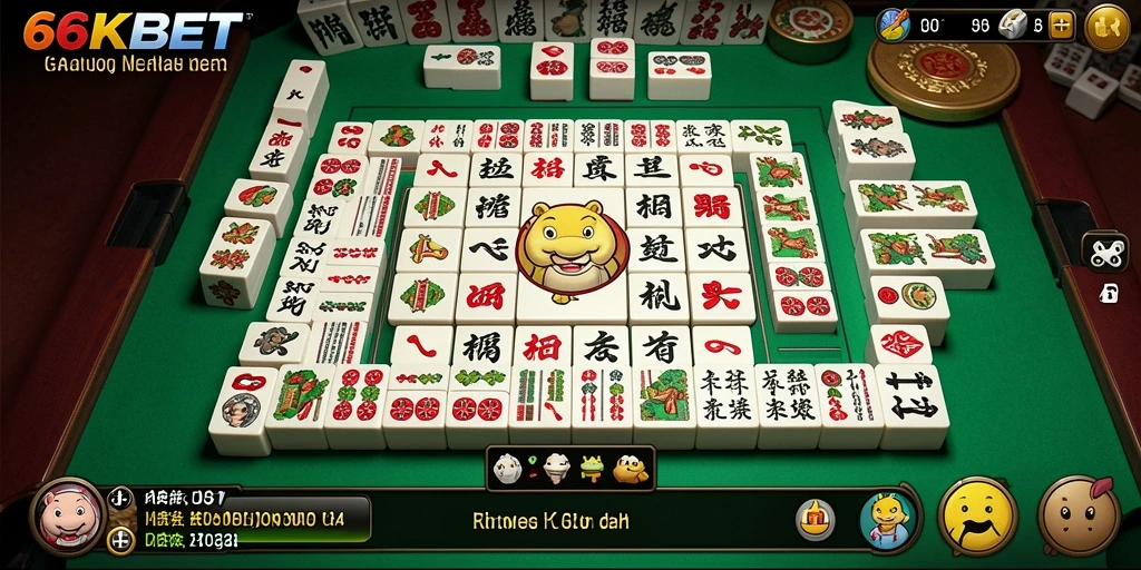 Tampilan gameplay Mahjong yang seru dan menarik di 66KBET.