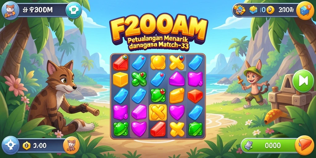 Tampilkan momen seru saat mencocokkan item dalam gameplay Match-3.