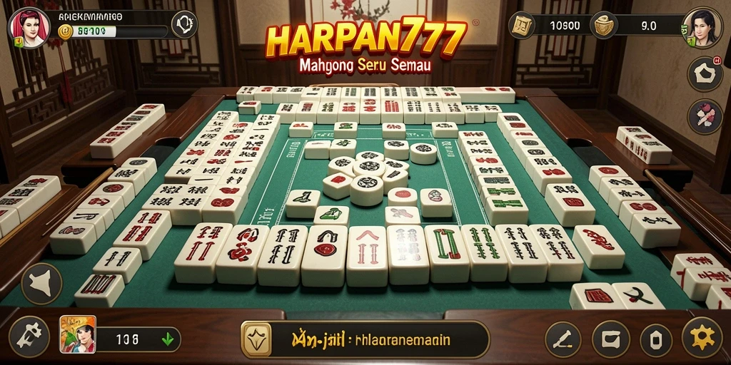 Screenshot gameplay <strong>HARAPAN777</strong> menampilkan suasana permainan Mahjong yang menarik.