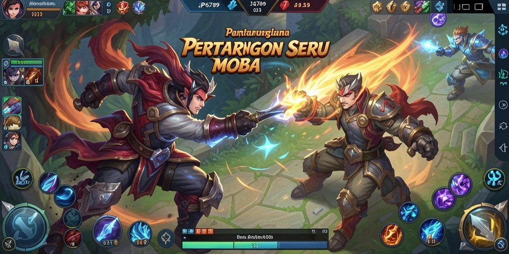 Gameplay seru JP6789 dengan pertarungan tim strategis.