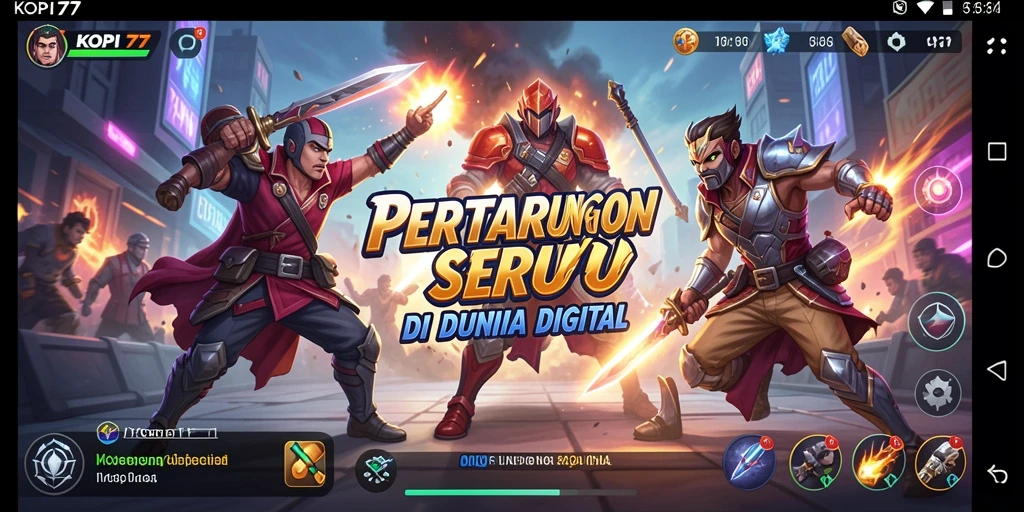 Tampilan gameplay KOPI77 yang seru dan mendebarkan.