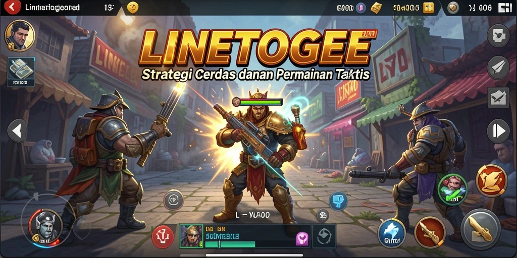 Screenshot menampilkan aksi strategis dari game LINETOGEL.