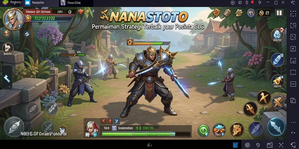 Tangkapan layar gameplay NANASTOTO dengan aksi strategi yang mendebarkan.