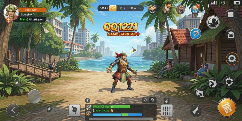 Tampilan gameplay seru dan menarik dari QQ1221.