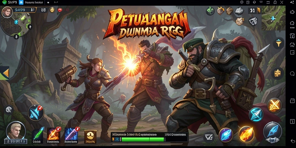 Menampilkan gameplay petualangan seru di dunia RPG yang penuh aksi.