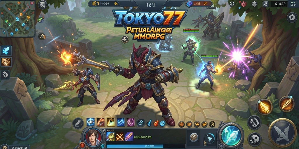 Gameplay seru dalam dunia fantasi TOKYO77 yang penuh petualangan.