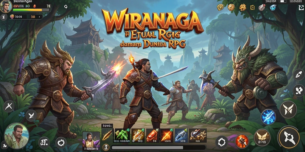 Tampilan menarik gameplay RPG WIRANAGA.